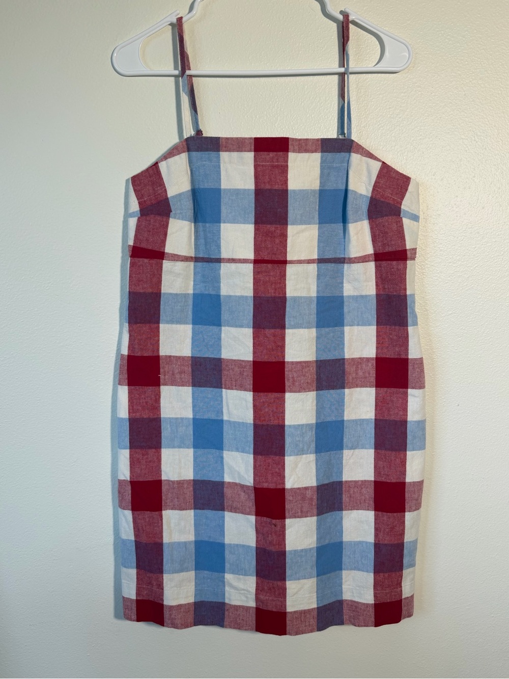 a new day Red & Blue Gingham Spaghetti-Strap Dress